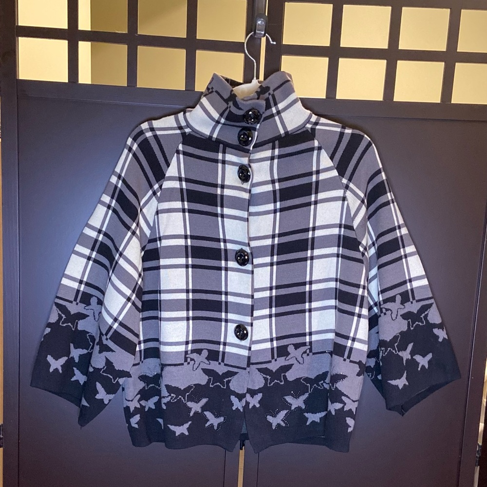 Black & Grey Checked Jacket